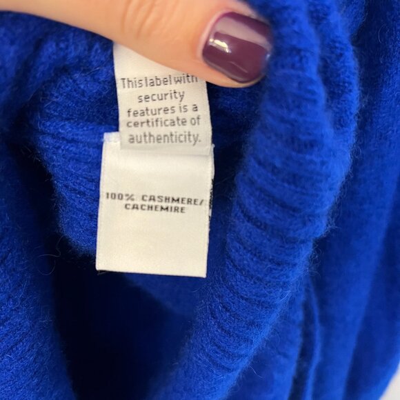 DIANE von Furstenberg Cashmere Blue Federal Monk Cowl Sweater - Picture 5 of 7